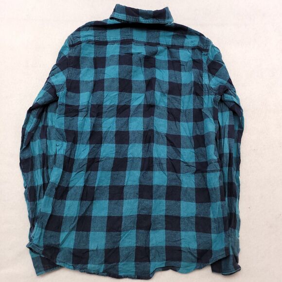 Urban Pipeline Gingham Flannel Button Up Shirt Mens Size Small S Green Black - Picture 10 of 10